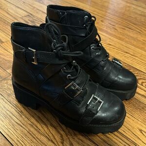 ASH Platform Buckle Boots
